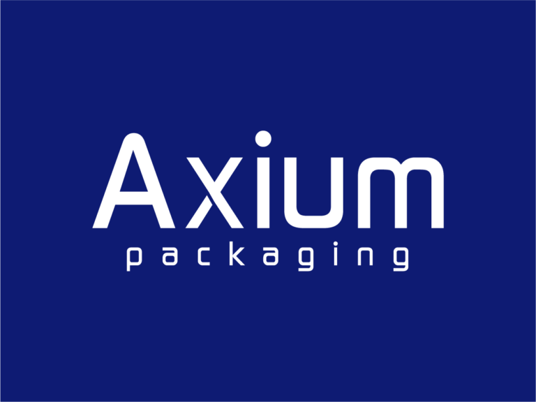 Axium Packaging Logo Large Blue Back